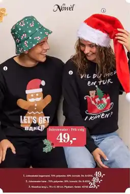 Harald Nyborg Nowel Julesweater - Frit valg tilbud