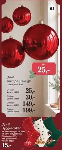 Harald Nyborg Novel Kæmpe julekugle tilbud