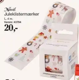 Harald Nyborg Novel Juleklistermærker tilbud