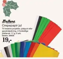 Harald Nyborg Belluna Crepepapir jul tilbud