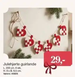 Harald Nyborg Julehjerte guirlande tilbud