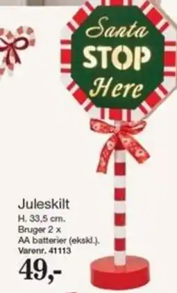 Harald Nyborg Juleskilt tilbud