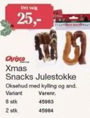 Chrisco Xmas Snacks Julestokke