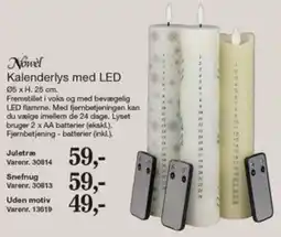 Harald Nyborg Novel Kalenderlys med LED tilbud