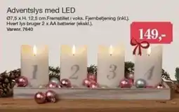 Harald Nyborg Adventsllys med LED tilbud