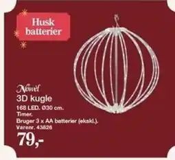 Harald Nyborg Novel 3D kugle tilbud