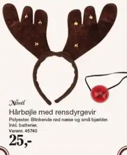 Harald Nyborg Novel Hårbøjle med rensdyrgevir tilbud