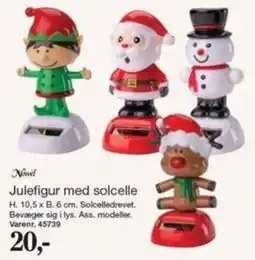 Harald Nyborg Novel Julefigur med solcelle tilbud