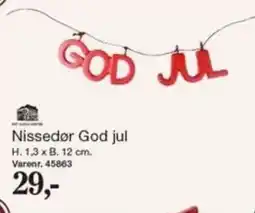 Harald Nyborg Nissedør God jul tilbud