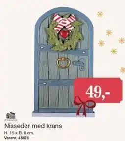 Harald Nyborg Nissedør med krans tilbud