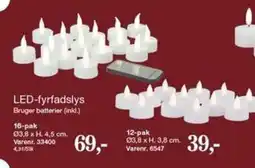 Harald Nyborg LED-fyrfadslys tilbud