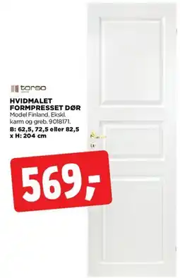 jem & fix Hvidmalet formpresset dør tilbud
