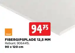 jem & fix FIBERGIPSPLADE 12,5 MM tilbud