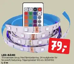 jem & fix LED-bånd (med fjernbetjening) tilbud