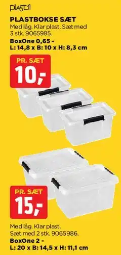 jem & fix Plastbokse sæt tilbud