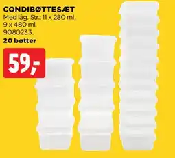jem & fix Condibøttesæt / opbevaringsbokse tilbud