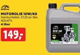 jem & fix Motorolie 10W/40 (4 liter) tilbud
