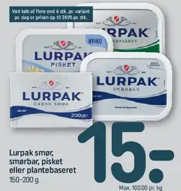 REMA 1000 Lurpak smør tilbud