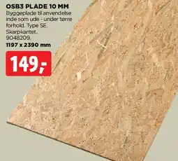 jem & fix OSB3 plade 10 mm tilbud