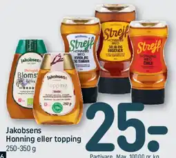 REMA 1000 Jakobsens Honning eller topping tilbud