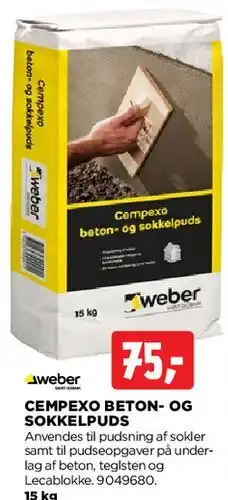 jem & fix Cempexo Beton- og sokkelpuds tilbud