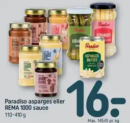 REMA 1000 Paradiso asparges eller REMA 1000 sauce tilbud