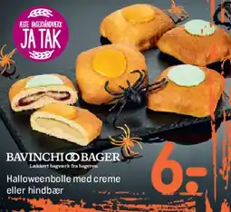 REMA 1000 Halloweenbolle med creme eller hindbær tilbud