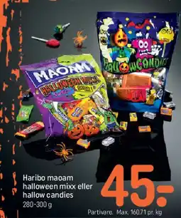 REMA 1000 Haribo / Maoam halloween mix eller halloween candies tilbud