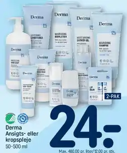 REMA 1000 Derma ansigts- eller kropspleje tilbud
