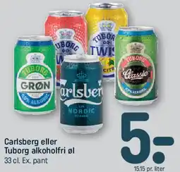 REMA 1000 Carlsberg eller Tuborg alkoholfri øl tilbud