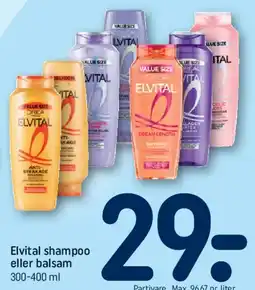 REMA 1000 Elvital shampoo eller balsam tilbud