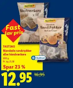 Lidl Tastino - Blandet rundstykker / Håndværkere tilbud