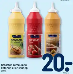 REMA 1000 Graasten remoulade, ketchup eller sennep tilbud