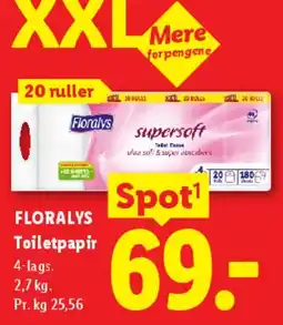 Lidl Floralys Toiletpapir tilbud