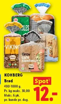 Lidl Kohberg Brød tilbud