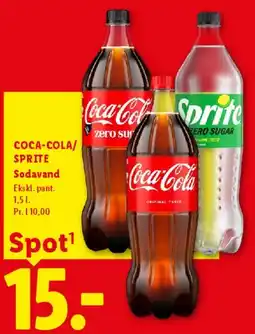 Lidl Coca‑Cola / Sprite sodavand 1,5 l tilbud