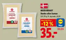 Lidl Danbo eller Samsø tilbud