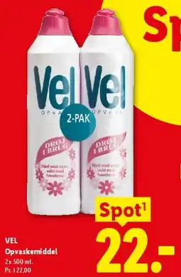 Lidl Vel Opvaskemiddel (2-pak) tilbud