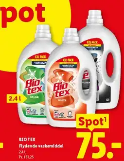 Lidl BioTex Flydende vaskemiddel tilbud