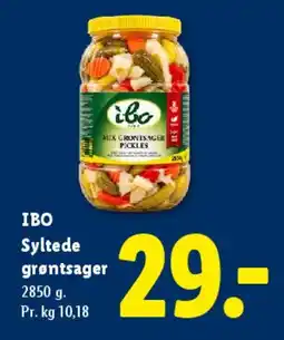 Lidl Syltede grøntsager tilbud