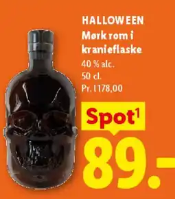 Lidl Mørk rom i kraniflaske tilbud