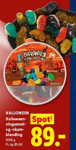 Lidl HALLOWEEN Vingummi- og skum-blanding tilbud