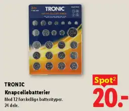Lidl Knapcellebatterier tilbud