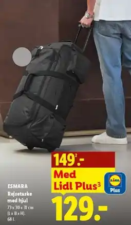 Lidl Rejsetaske med hjul tilbud