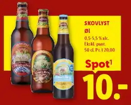Lidl SKOVLYST Øl (flasker) tilbud