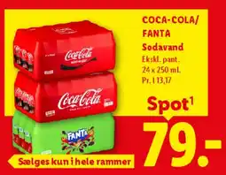 Lidl COCA-COLA / FANTA Sodavand (kasser) tilbud