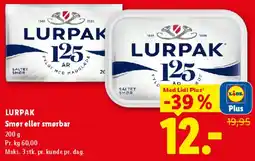 Lidl Lurpak smør / smørbar tilbud