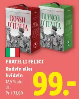 Lidl Fratelli Felici (boxed wine) tilbud