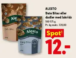 Lidl ALESTO Date Bites / Dadler med lakrids tilbud