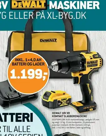 XL-BYG Dewalt 18v xr kompakt slagboremaskine tilbud